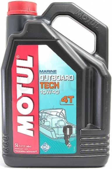 10W-40 масло четырехтактное Motul Outboard Tech 4T 5л.