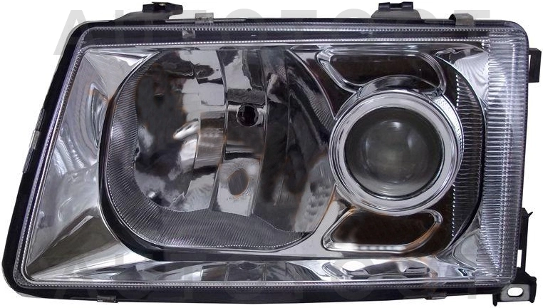 Фара левая (хрусталь, линзованная) -  для AUDI 100