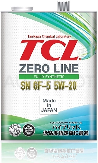 5W-20 Масло моторное TCL Zero Line Fully Synth, Fuel Economy, SN, GF-5, 4л