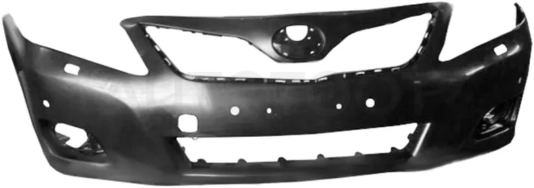 Бампер передний Toyota Camry (XV40) 09-11 / Camry UAE/USA 09-11 (Под омыватели фар/ Под ПТФ/ Под сонары(парктроники)/ С отверстием под крюк)