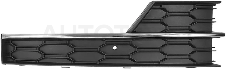 Решетка в бампер Skoda Octavia 16-20 (Справа/ Под ПТФ/ Под молдинг(и))