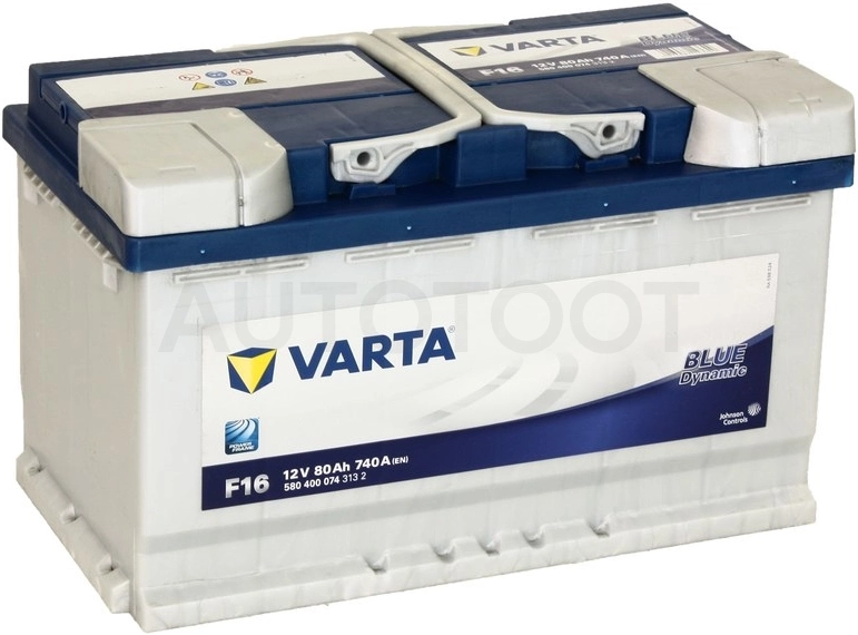Аккумулятор VARTA 80Ah 740A обратная полярность(-+)