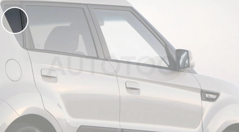 Стекло багажника боковое заднее правое -  для KIA SOUL
