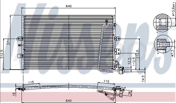 SAAB 9-5 КОНДЕНСАТОР КОНДИЦ (см.каталог) -  для SAAB 9-5