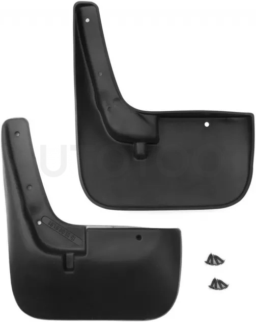 Брызговики передние для Fiat Ducato 2007-2014, (установка с подкрылком Autofamily), 2 шт. (standard) / Фиат Дукато