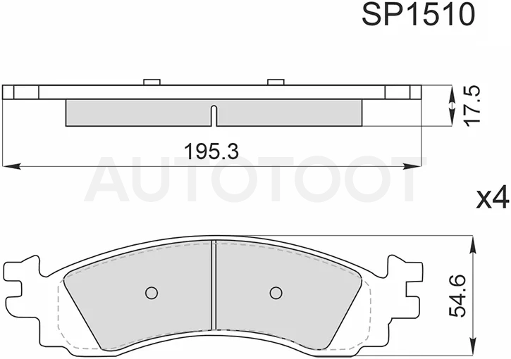 Колодки тормозные (Спереди) Ford Explorer 05-11 - Артикул SP1510 - Производитель Sangsin - Фото, Отзывы, Цены