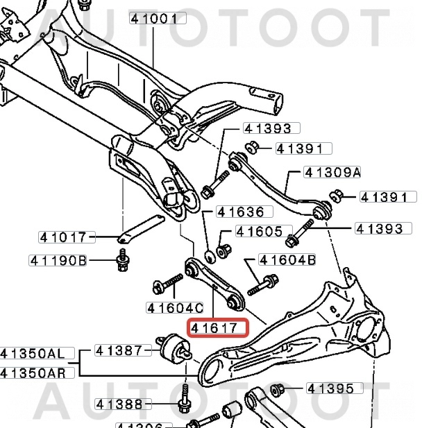 Рычаг задний поперечный развальный -ST4117A007 Sat для MITSUBISHI ASX, MITSUBISHI LANCER, MITSUBISHI OUTLANDER