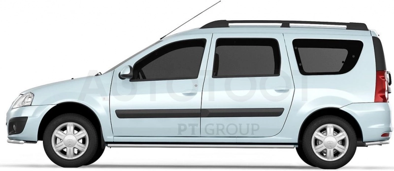 LADA Largus 2012- Защита порогов прямая Ø51мм (НПС) - Артикул LLA220301 - Производитель PT Group - Фото, Отзывы, Цены