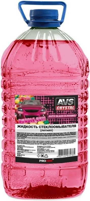 Стеклоомыватель летний AVS 5л BubbleGum