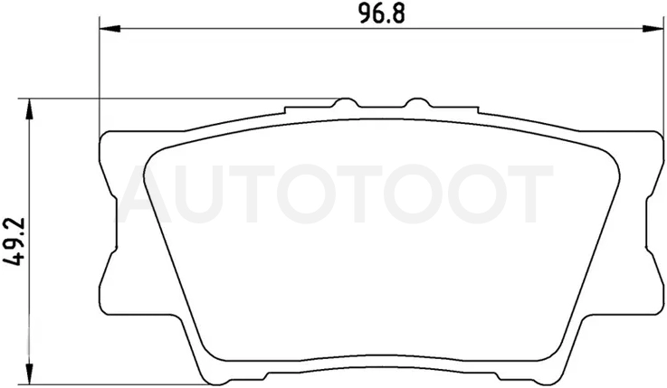 Колодки тормозные (Сзади) Toyota Camry (XV40,XV50) 01-21 / Harrier (XU60) 13-20 / RAV4 (XA30,XA40) 05-19 / Lexus ES 06-12 / GS 05-12 / HS 09-18 / Toyota Camry UAE/USA 06-17