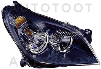 Фара правая (с электрокорректором, внутри черная) -4421140RLDEM Depo для OPEL ASTRA