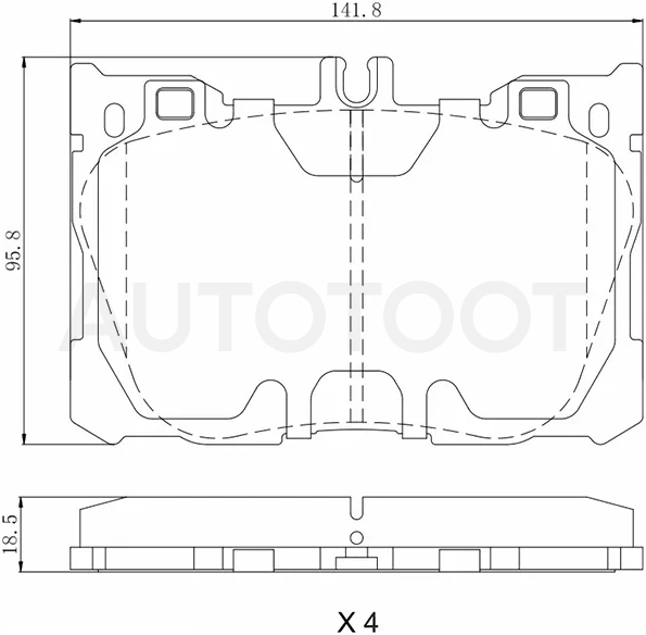 Колодки тормозные (Спереди) Mercedes-Benz C-Class 13-21 / E-Class 16-20 / CLS-Class 17-21 - Артикул ST280207 - Производитель Sat - Фото, Отзывы, Цены