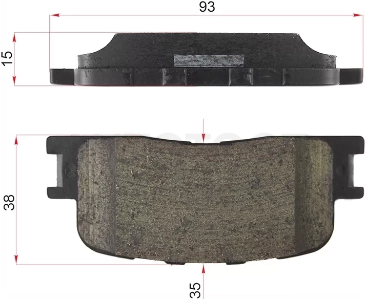 Колодки тормозные (Сзади) Toyota Camry (XV30) 01-06 / Wish 03-17 / Chery Fora A21 06-10 / Lexus ES 01-03 / Toyota Camry 01-06 / Camry UAE/USA 01-06 / Kluger V 00-07 / Solara 06-09