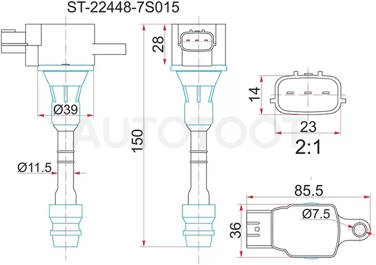 Катушка зажигания NISSAN QX56 JA60/ARMADA TA60/TITAN VK56DE 04-06 - Артикул ST224487S015 - Производитель Sat - Фото, Отзывы, Цены