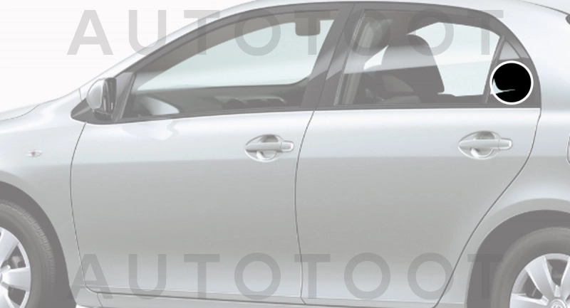Стекло форточки (уголок) задней левой двери -  для TOYOTA COROLLA AXIO