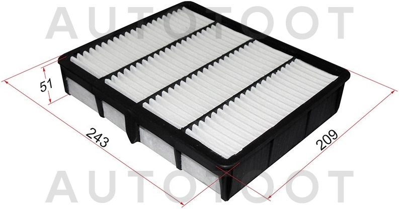 Фильтр воздушный 5VZ-FE/1JZ/2JZ -JDA173 Just Drive для TOYOTA TACOMA, TOYOTA LAND CRUISER PRADO, TOYOTA CRESTA, TOYOTA MARK 2