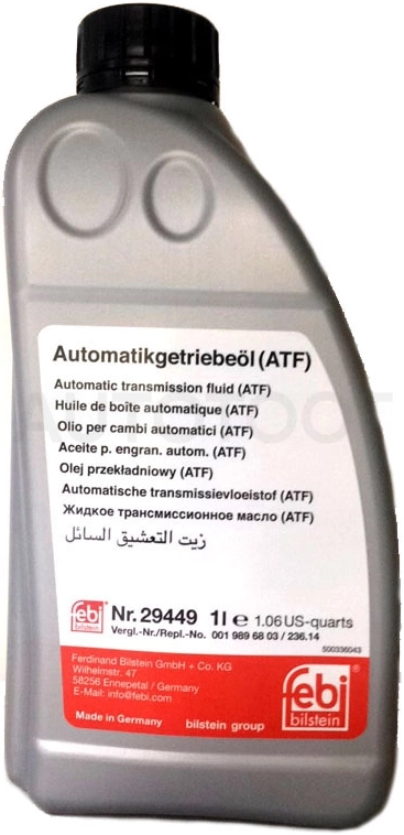 ATF Масло трансмиссионное ATF для АКПП (MB236.14) 1л FEBI 29449 - Артикул 29449 - Производитель Febi - Фото, Отзывы, Цены