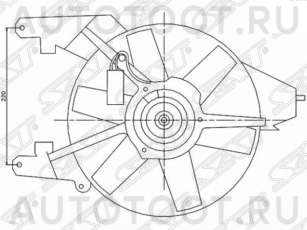 Диффузор радиатора в сборе -  для NISSAN NOTE