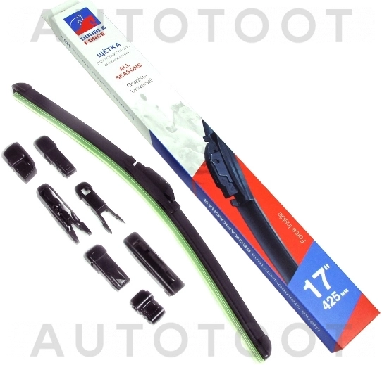 Щетка стеклоочистителя бескаркасная 430мм (17") DOUBLE FORCE - Артикул DFF17 - Производитель Double Force - Фото, Отзывы, Цены