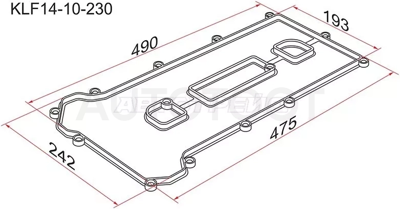 Прокладка клапанной крышки MZ LF, L3, Mazda 6/Atenza GG/GY, Premacy CP 02