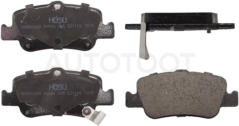 Колодки тормозные (Сзади) Toyota Corolla (E150,E180) 06-19 / Auris 06-18
