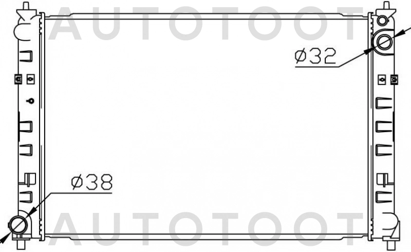 Радиатор охлаждения AT -  для MAZDA MPV