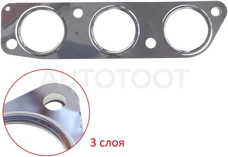 Прокладка выпускного коллектора MITSUBISHI OUTLANDER/PAJERO/MONTERO SPORT 6B31 3.0 V6 09- (LH=RH)