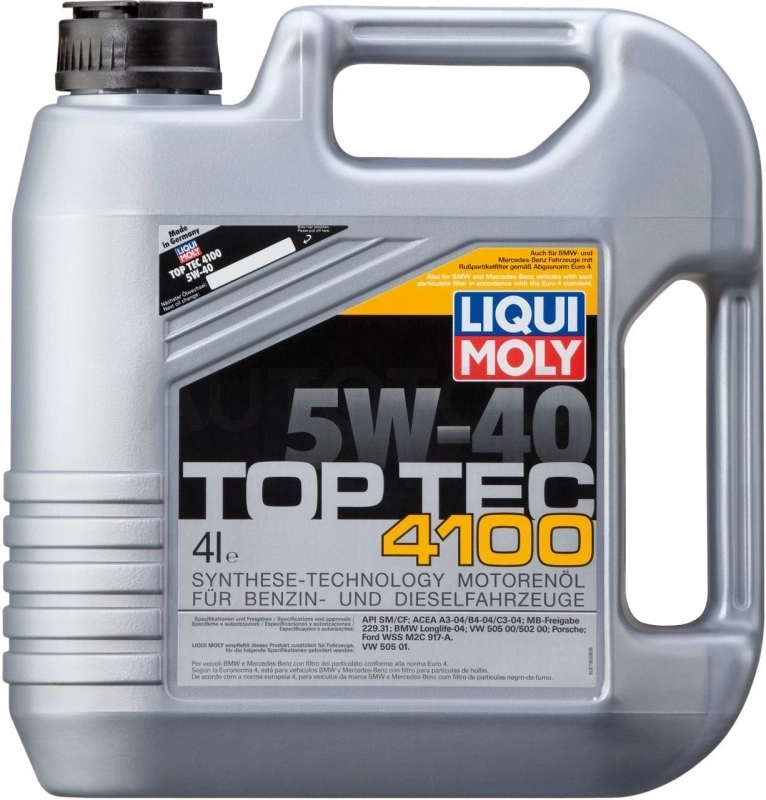 5W-40 Масло моторное синтетическое "Top Tec 4100 ", 4л