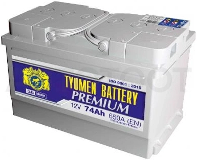 Аккумулятор TYUMEN BATTERY 74Ah 650A обратная полярность (-+)