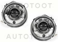 Фара левая+правая (комплект, тюнинг, линзованная, внутри хром) -  для MERCEDES G-CLASS