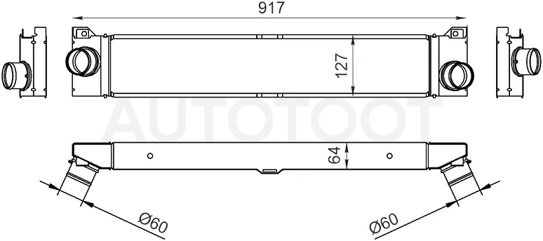 Интеркулер CITROEN JUMPER 06/FIAT DUCATO 06-/PEUGEOT BOXER 06 - Артикул ST0384K1 - Производитель Sat - Фото, Отзывы, Цены