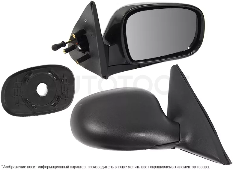 Зеркало Chevrolet Lanos 05-09 / Daewoo Lanos 97-08 (Справа/ Механическое) - Артикул STCVD19401 - Производитель Sat - Фото, Отзывы, Цены