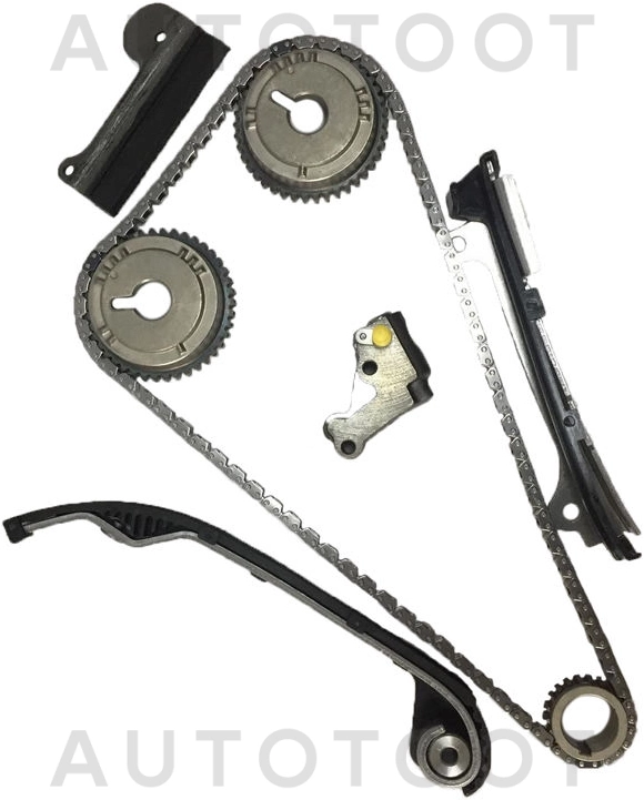 Комплект цепи ГРМ QG13/QG15/QG16/QG18 (с верхним успокоителем) -TKNS209A Sat для NISSAN ALMERA, NISSAN ALMERA CLASSIC, NISSAN PRIMERA, NISSAN BLUEBIRD SYLPHY, NISSAN SUNNY, NISSAN AD, NISSAN WINGROAD