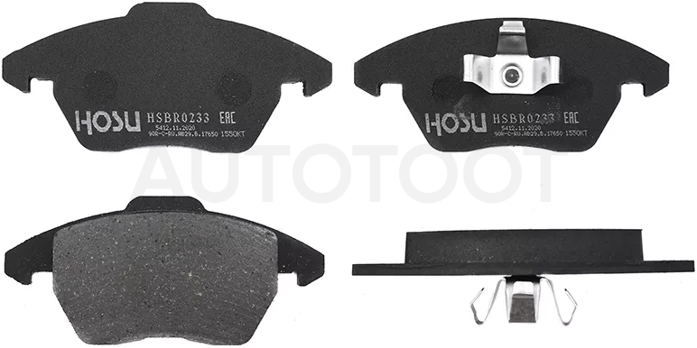 Колодки тормозные (Спереди) Audi A3 03-13 / Peugeot 308 13-17 - Артикул HSBR0233 - Производитель Hosu - Фото, Отзывы, Цены