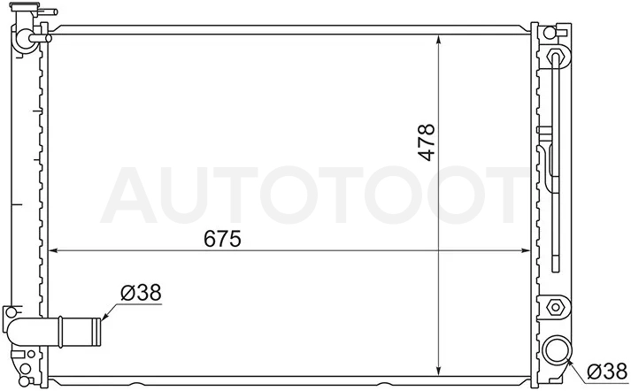 Радиатор Lexus RX 03-09 / Toyota Harrier (XU30) 03-13 - Артикул TY00032GR - Производитель Sat - Фото, Отзывы, Цены