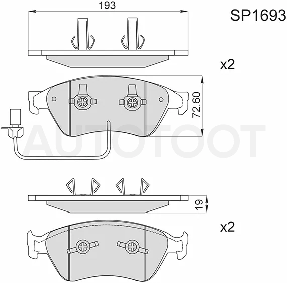 Колодки тормозные (Спереди) Audi A6 04-10 / A8 02-10 / S6 06-11 / S8 06-11