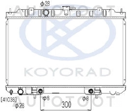 Радиатор охлаждения AT (дизель) -  для NISSAN BLUEBIRD SYLPHY