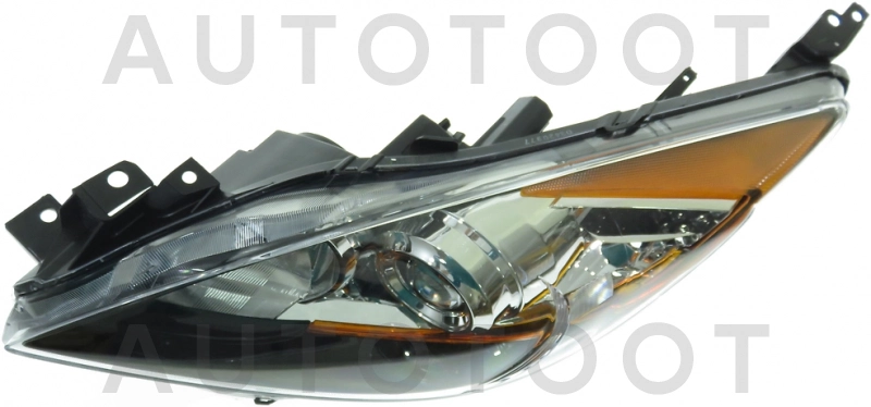 Фара левая (под корректор, линзованная, внутри черная) -2161158LLDEM2 Depo для MAZDA 3 (AXELA)