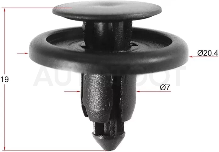 Клипса TOYOTA/LEXUS (Продажа по 10шт) - Артикул STKJ490 - Производитель Sat - Фото, Отзывы, Цены