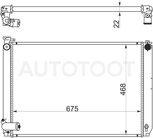 Радиатор Lexus RX 03-09 / Toyota Harrier 03-13 - Артикул TY0003MHU38 - Производитель Sat - Фото, Отзывы, Цены