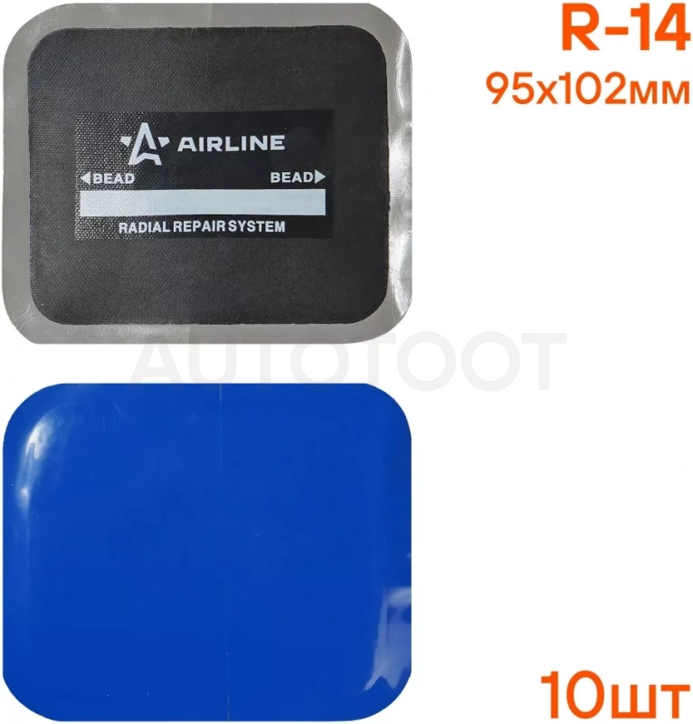 Пластырь кордовый, радиальный R-14 (95*102 мм) - Артикул ATRK68 - Производитель Airline - Фото, Отзывы, Цены