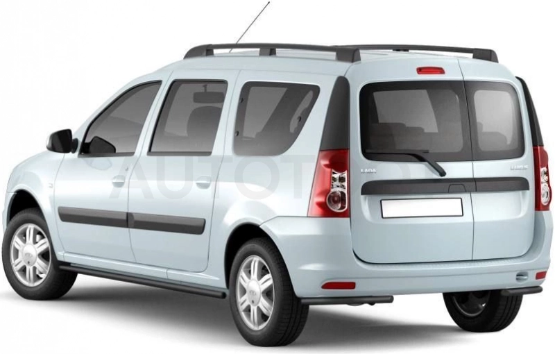 LADA Largus 2012- Защита порогов прямая Ø51мм ИСКРА /ШАГРЕНЬ (ППК) - Артикул LLA330301 - Производитель PT Group - Фото, Отзывы, Цены