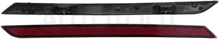 Отражатель Volkswagen Polo 14-20 (Сзади/ Слева) - Артикул ST44129PZL - Производитель Sat - Фото, Отзывы, Цены