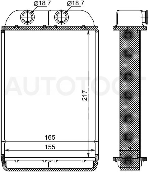 Радиатор отопителя салона Audi A6 97-05 / A6 allroad quattro 00-05