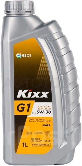 5W-20 KIXX G1 Масло моторное синтетика 1л (KIXX G1 FEx 5W-20) SN/CF