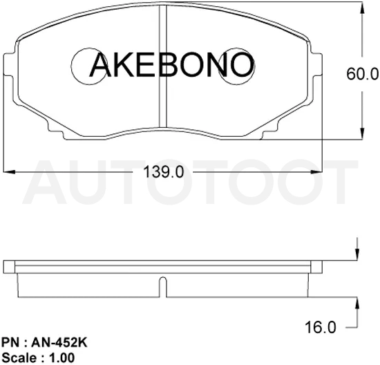 Колодки тормозные (Спереди) Mazda CX-7 06-12 / Mitsubishi L200 15- / Pajero Sport 16- / Mazda Bongo Friendee 95-01 / B-Series 98-06 / CX-9 07-15 / MPV 90-06