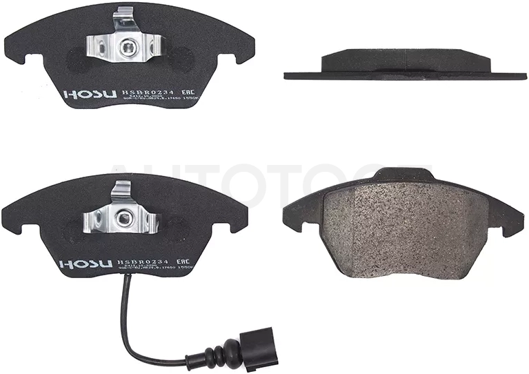 Колодки тормозные (Спереди) Audi A3 03-13 / Peugeot 308 13-17 - Артикул HSBR0234 - Производитель Hosu - Фото, Отзывы, Цены