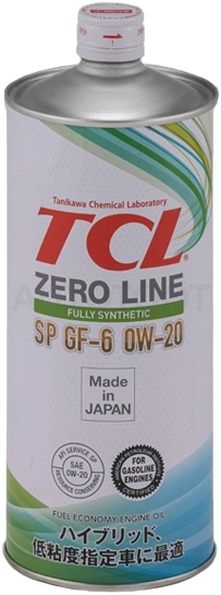 Масло моторное синтетическое TCL 0W-20 Zero Line Fully Synth, SP, 1л