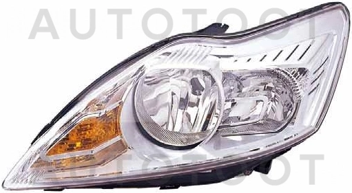 Фара левая (хром, с электрокорректором) -ST4311181LMLDEM1 Sat для FORD FOCUS