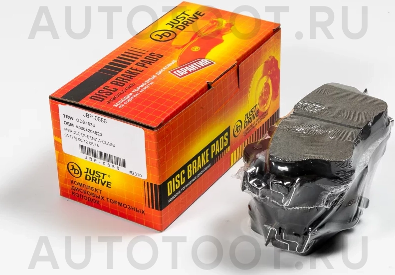 Колодки тормозные дисковые передние GDB1933 - Артикул JBP0686 - Производитель Just Drive - Фото, Отзывы, Цены
